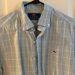 Vineyard Vines Slim Fit Whale Shirt 100% Cotton - M